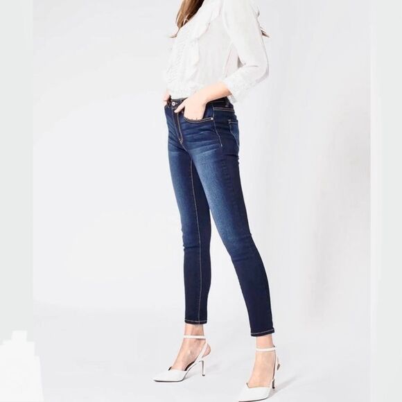 Kancan High Waist Dark Wash Skinny Denim Pants Jeans Size 27 - Picture 3 of 11